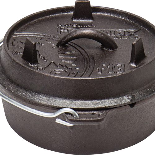 Petromax Dutch Oven Feuertopf 1,6 Liter mit Deckel und planer Boden - Camping-Töpfe
