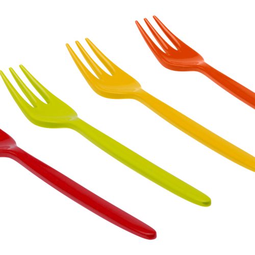 Gimex Gabel Set Rainbow 4-tlg. - Campingbesteck