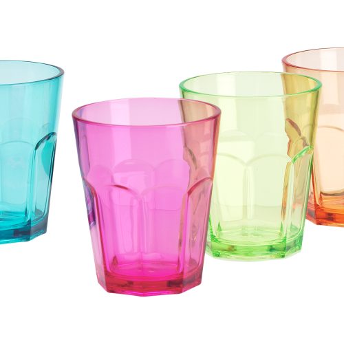 Trinkgläser Soda 340 ml 4er Set bunt - Gläser von Flamefield