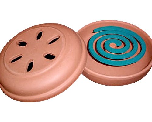 TGO Insektenspiralen-Terrakotta-Räuchertopf für Anti Mücken Spirale - Insektenabwehr & Mückenschutz