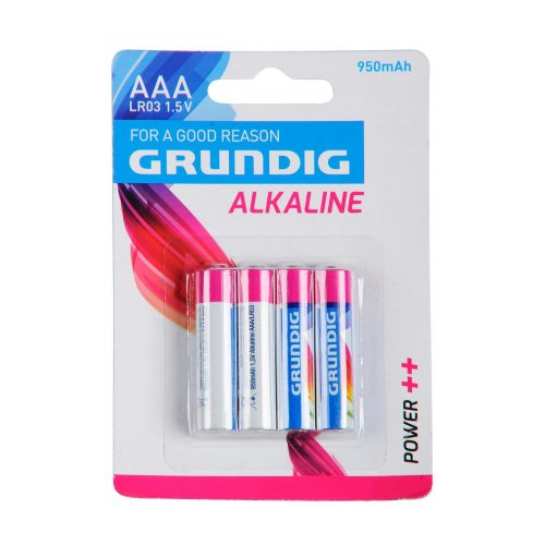 Grundig Alkaline Betterie Micro AAA 1,5 V 4er-Pack - Kleinbatterien
