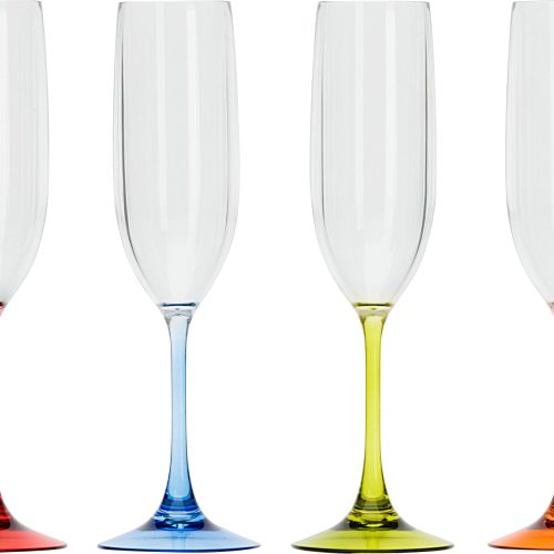 Flamefield Polyacryl Sektgläser 125 ml 4er Set - Gläser