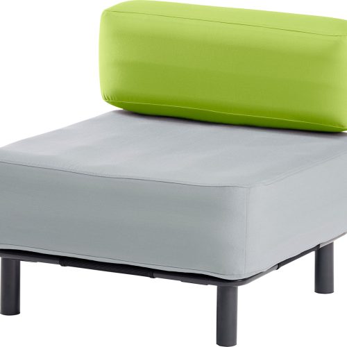 One Bar Element 2 aufblasbarer Lehnen-Sessel / Sitzelement Light Grey / Green - Relaxsessel