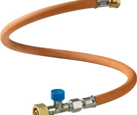 GOK Hochdruckgasschlauch 45cm / G. 1 mit Schlauchbruchsicherung für IT ; CY; GR;  - Gasregler & Gasschläuche