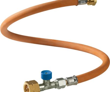 GOK Hochdruckgasschlauch 45 cm / X. 3 mit Schlauchbruchsicherung für NL; RU - Gasregler & Gasschläuche