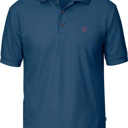 Fjällräven Crowley Pique Herren Polohemd blau L - Herrenshirts, -hemden & -pullover