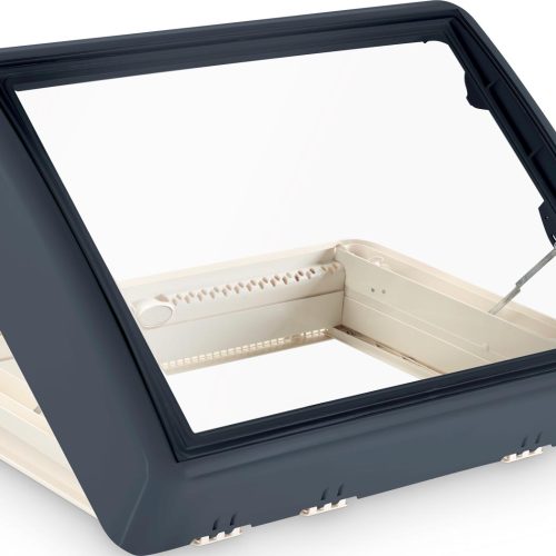Dometic Midi Heki Style Dachfenster 700 x 500 mm grau mit Hebel / mit Zwangsbelüftung - Dachhauben & Dachlüfter