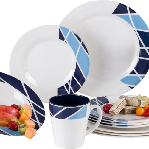 Berger Melamin Geschirrset Antislip 16 teilig - Kunststoff und Melamin Geschirr-Sets