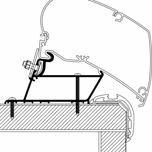 Thule Markisenadapter Malibu Roof 5,0 m - Markisenadapter