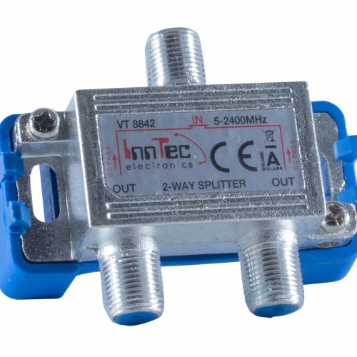 Berger F-Verteiler 2-fach  silber - Sat-Zubehör