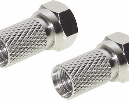 Berger F-Aufdrehstecker 2 Stück 7 mm - Sat-Zubehör