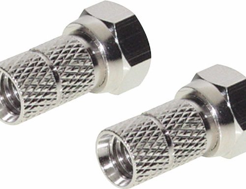 Berger F-Aufdrehstecker 2 Stück 6  mm - Sat-Zubehör