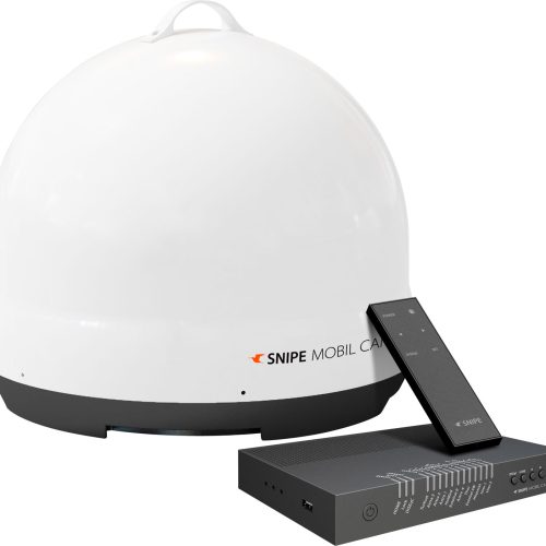 Selfsat Snipe Mobil Camp vollautomatische portable Sat-Antenne mit Fernbedienung Single LNB - Camping-Sat-Anlagen