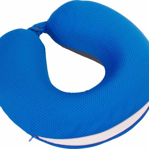 Berger Memory Nackenkissen  30 x 30 x 9 cm blau - Reisekissen & Sitzunterlagen