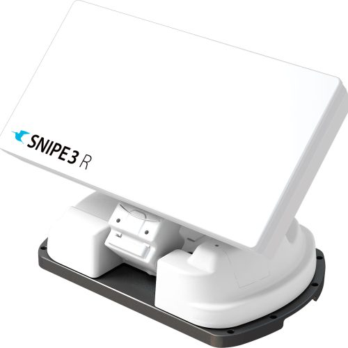 Selfsat Snipe 3 R Vollautomatische Sat-Flachantenne mit Fernbedienung Twin LNB - Camping-Sat-Anlagen