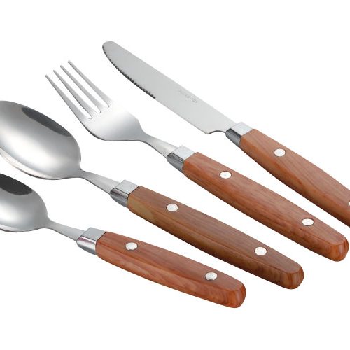 Gimex Wood Nature Line Besteckset 16-tlg. - Campingbesteck