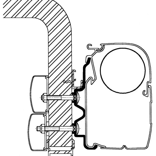 Thule Hymer Markisen-Adapter 2016 4,5m - Markisenadapter