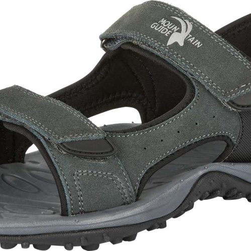 Mountain Guide Braunton Herren-Outdoorsandale dunkelgrau 45 - Herrenschuhe
