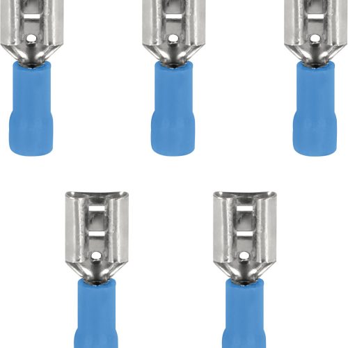 InnTec Flachsteckhülsen Blau 6,3 mm (5er Set) - Sonstiges Zubehör