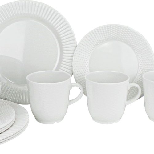 Gimex Royal Edelweiss Antislip Melamin Geschirr-Set  16-tlg. - Kunststoff und Melamin Geschirr-Sets