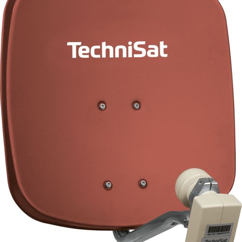 TechniSat DigiDish 45 Sat-Antenne (Universal-Twin-LNB) ziegelrot - Camping-Sat-Anlagen