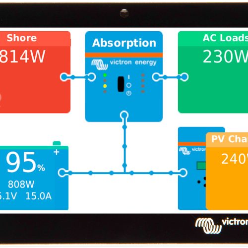 Victron GX Touch 50 Anzeigebildschirm für Batterie-Monitorsystem Cerbo GX - Batteriecomputer & Anzeigepanele von Victron Energy