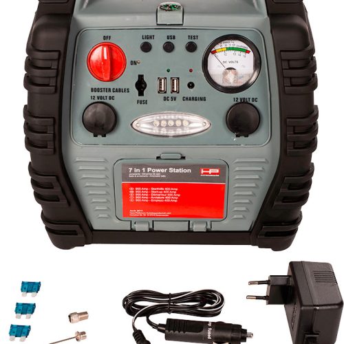 HP 7 in 1 Power Station Jumpstarter Set 12 V / 900 A - Batterie-Ladegeräte von HP Autozubehör