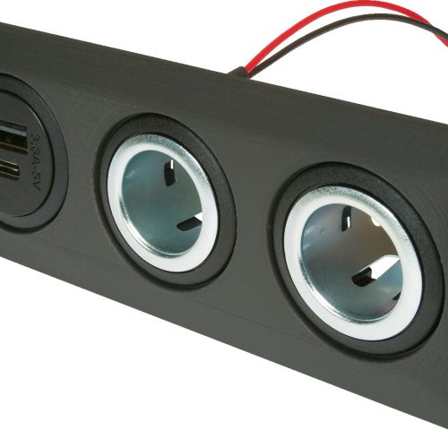 Pro Car Einbausteckdose mit USB-C/A Doppelsteckdose - 12 / 24 V Einbausteckdosen von ProCar