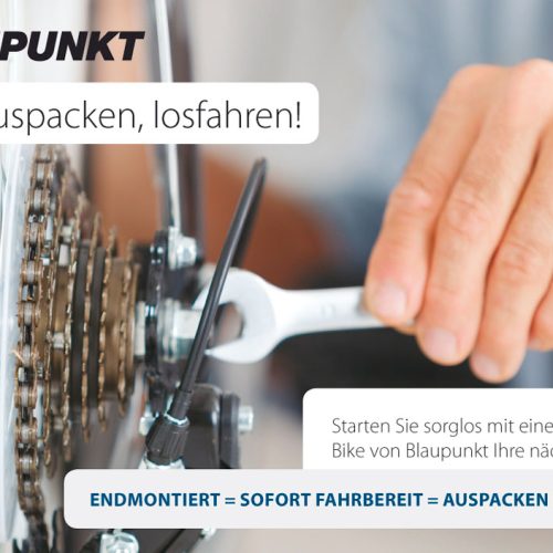 Blaupunkt Montage-Serviceleistungen für E-Bikes - Outdoor Mobilität