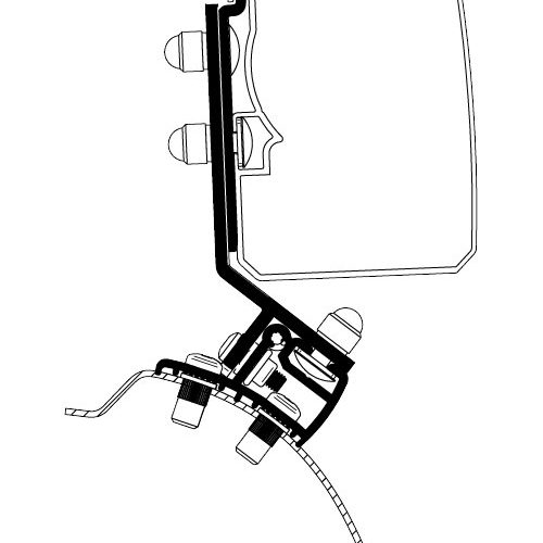 Thule Omnistor 3200 Markisenadapter PSA Minivan Fixed LHD - Markisenadapter