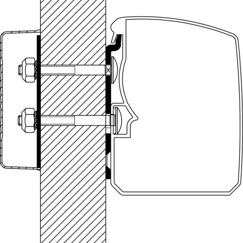 Thule Omnistor 3200 Markisenadapter Flat Wall - Markisenadapter