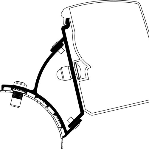 Thule Omnistor 3200 Fixed Markisenadapter VW T5 / T6 Festmontage Rechtsverkehr - Markisenadapter