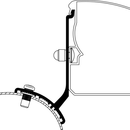 Thule Omnistor 3200 Markisenadapter Ford Trafic / Opel Vivaro / Fiat Talento / Nissan NV300 Fixed LHD - Markisenadapter