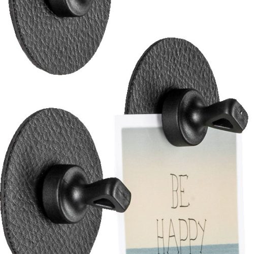 silwy® Flex Magnethaken inkl. Metall-Nano-Gel-Pads 5 cm 8-tlg. schwarz - Ordnungssysteme