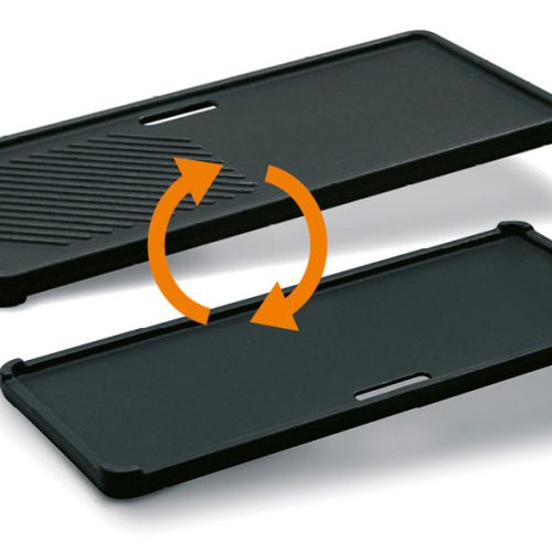 Enders Gusswendeplatte 1/3 für Gasgrill Monroe Pro 3 und Boston 3 - Grillroste, Pfannen und Platten