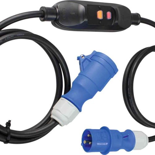 CEE-Adapterleitung mit Personenschutz-Zwischenschalter - CEE-Kabel von AS-Schwabe