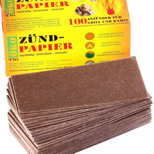 Till Öko Zündpapier / Grillanzünder 100 Stück - Grillanzünder und -Kohle