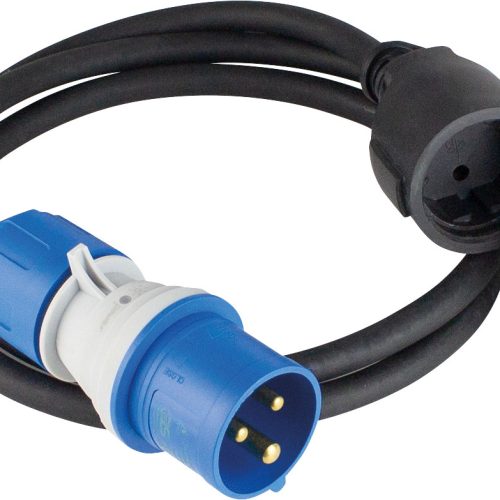 AS-Schwabe Powerlight CEE Adapterleitung / Schutzkontakt-Kupplung 1,5 m - CEE-Kabel