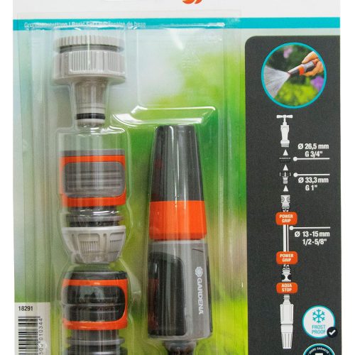 Gardena Grundausstattung Set Wasserhahn- und Schlauchverbindung 4-tlg. - Gartengeräte
