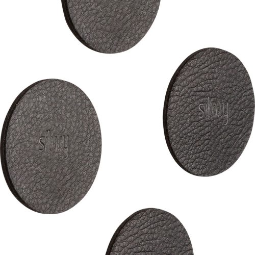 silwy® Magnet-Pads 5 cm 4er Set schwarz - Geschirrhalter