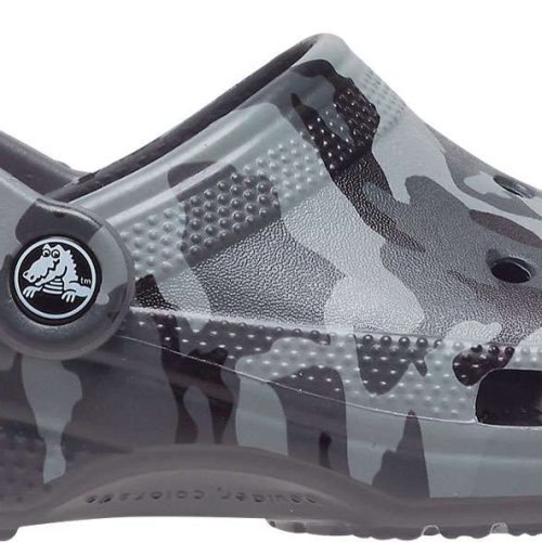 Crocs Classic Printed Camo Clog Unisex Allround Schuh dunkelgrau 37-38 - Damenschuhe