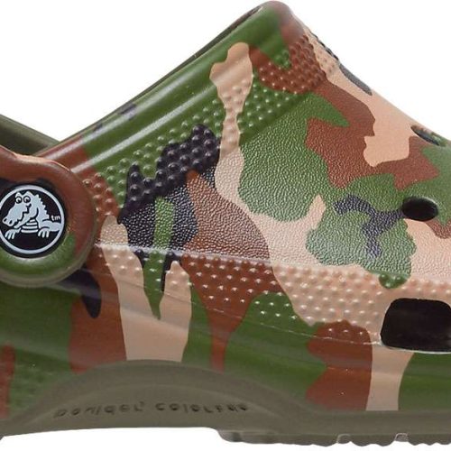 Crocs Classic Printed Camo Clog Unisex Allround Schuh beige 37-38 - Damenschuhe