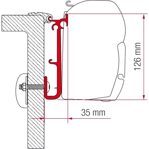 F45 Kit Caravan - Markisenadapter von Fiamma
