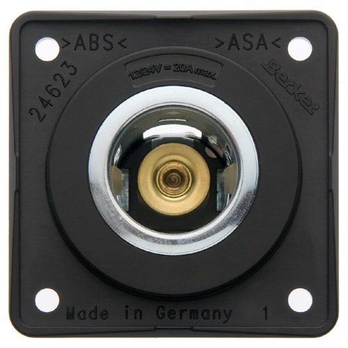 Beker Power Steckdose 12 V mit Flachsteckeranschluss anthrazit - 12 / 24 V Einbausteckdosen von Berker