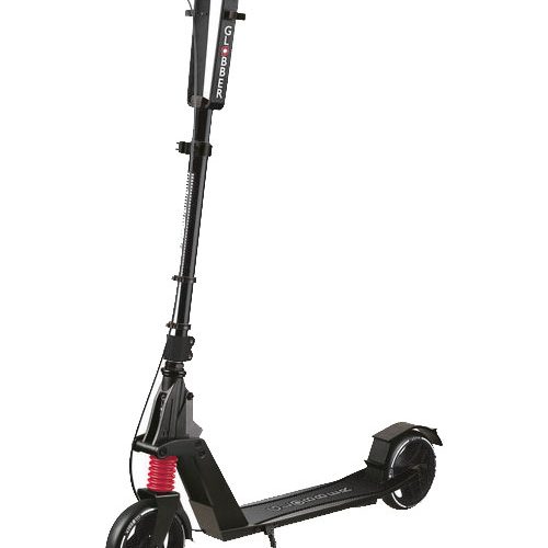 Globber One K 165 klappbarer Scooter mit Handbremse Schwarz - Outdoor Mobilität