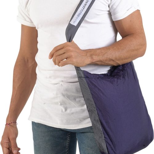 Ticket to the Moon Eco Bag Small Umhängetasche 10 Liter Navy  / Dark Grey - Taschen & Packsäcke