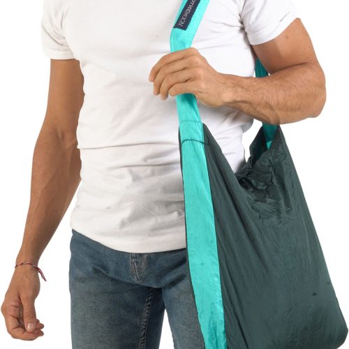 Ticket to the Moon Eco Bag Medium 15 Liter Dark Green / Turquoise - Taschen & Packsäcke
