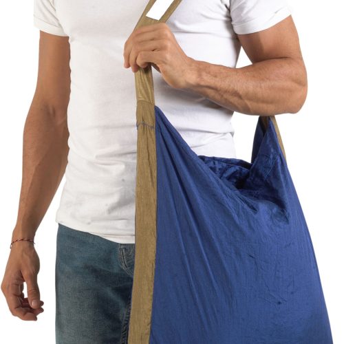 Ticket to the Moon Eco Bag Large Umhängetasche 30 Liter Royal Blue / Brown - Taschen & Packsäcke