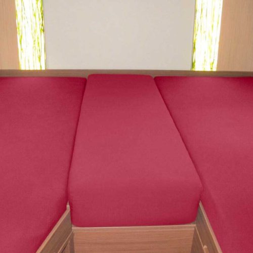 Spannbetttuch Set Heckbett 3-teilig Burgund - Schlafkomfort von Berger