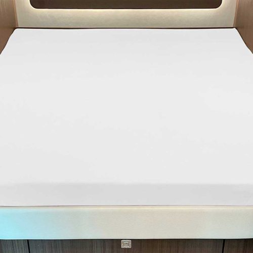Spannbettlaken für Queensbett mit Abrundung oder Ecke Silber - Schlafkomfort
